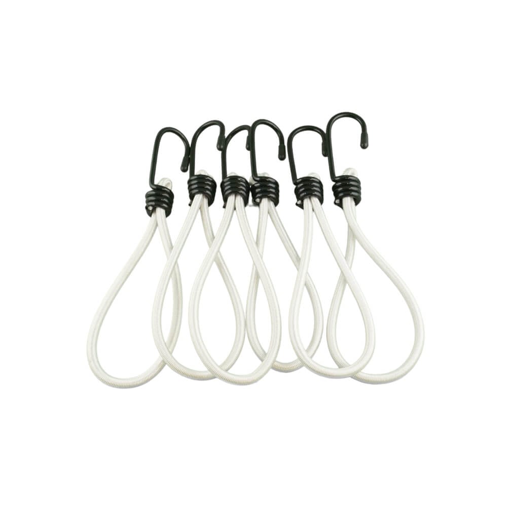 สายรัดยางยืดแบบห่วง ECSAI ตะขอเหล็ก ขนาด 6 มม. ยาว 25 ซม. สีขาว (แพ็ค 6 ชิ้น)_8